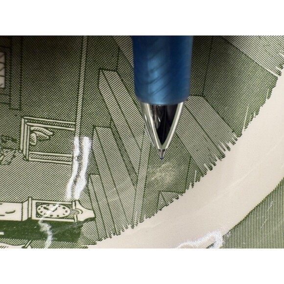 Set of 2 Vintage Colonial Homestead Royal Green Handled Plates platters 11 inch - Picture 9 of 12